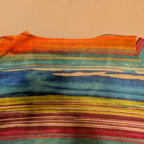 Amma Designs Tie Dye Tunic/Shirt Dress Womens XL Made in LA Multicolor Pullover - Picture 5 of 9